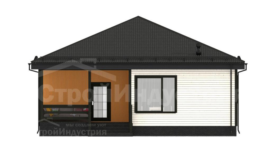 ОДНОЭТАЖНЫЙ КАРКАСНЫЙ ДОМ D164-1