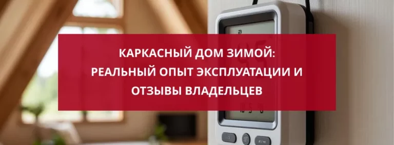 Каркасный дом зимой: реальный опыт эксплуатации и отзывы владельцев