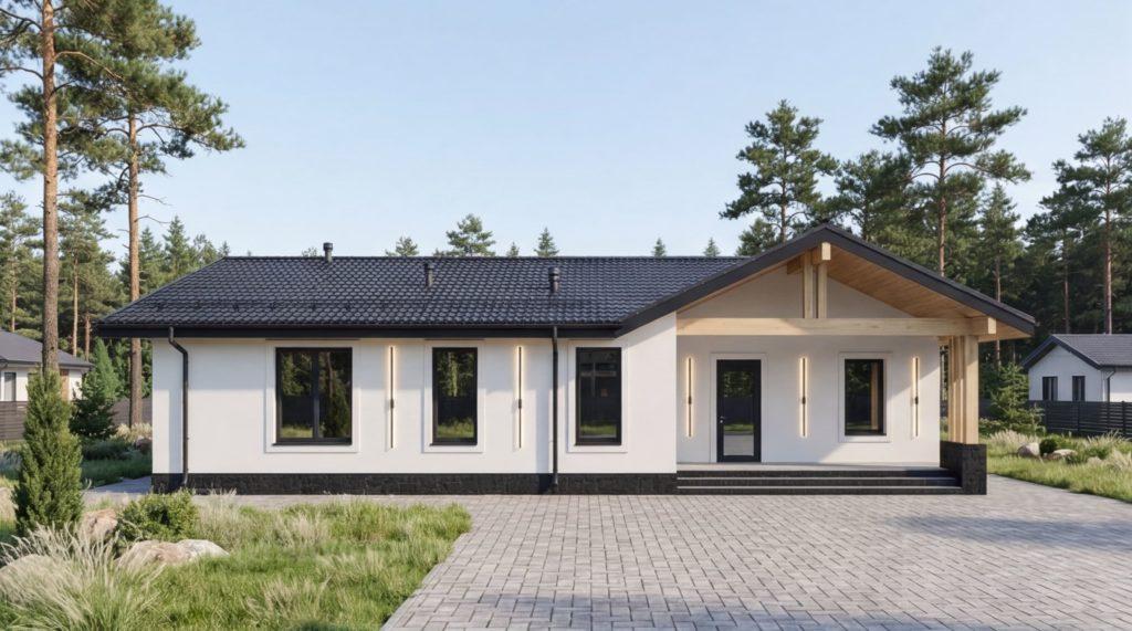 1-этажный дом из газобетона A234-1